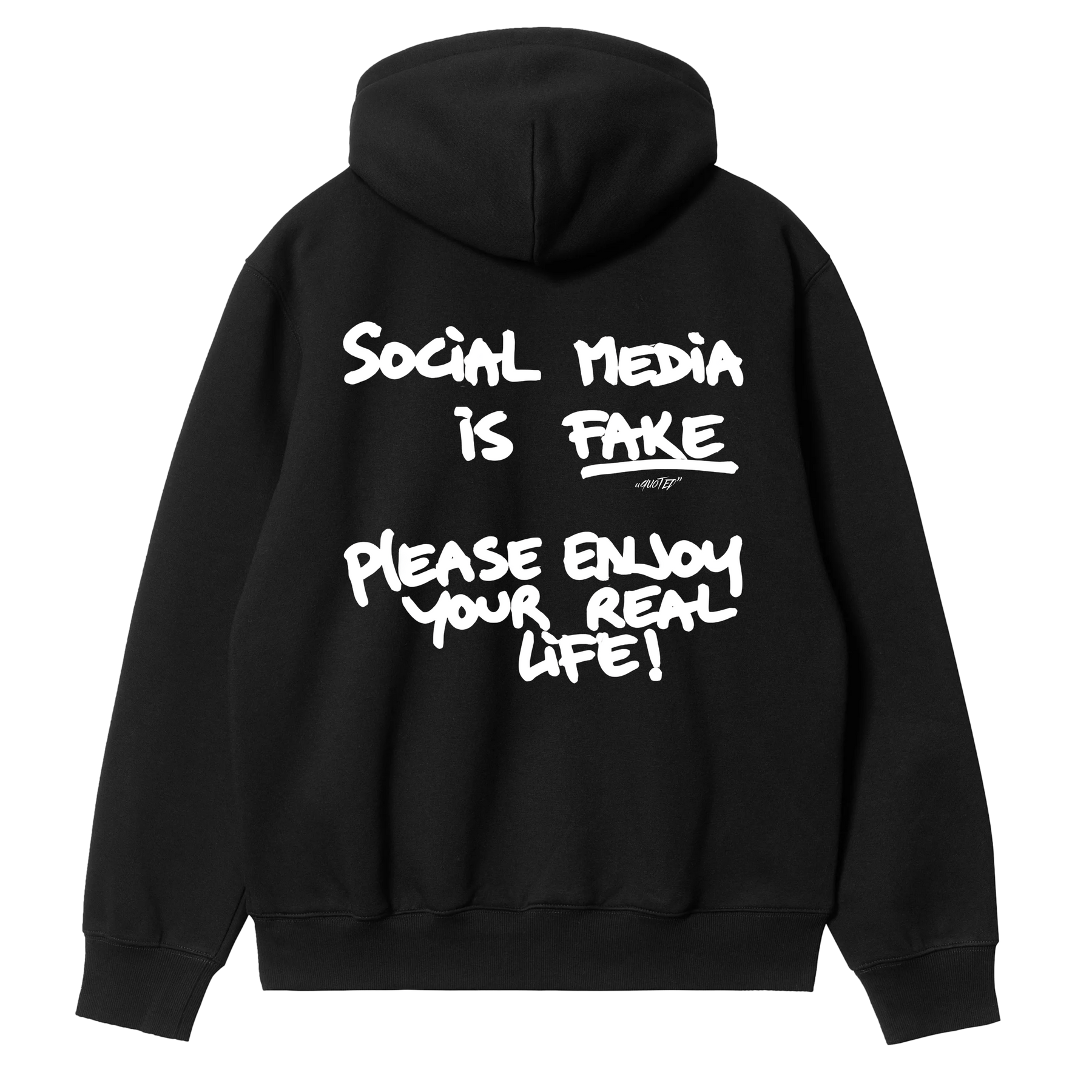 Social Media Is Fake Hoodie