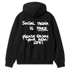 Social Media Is Fake Hoodie