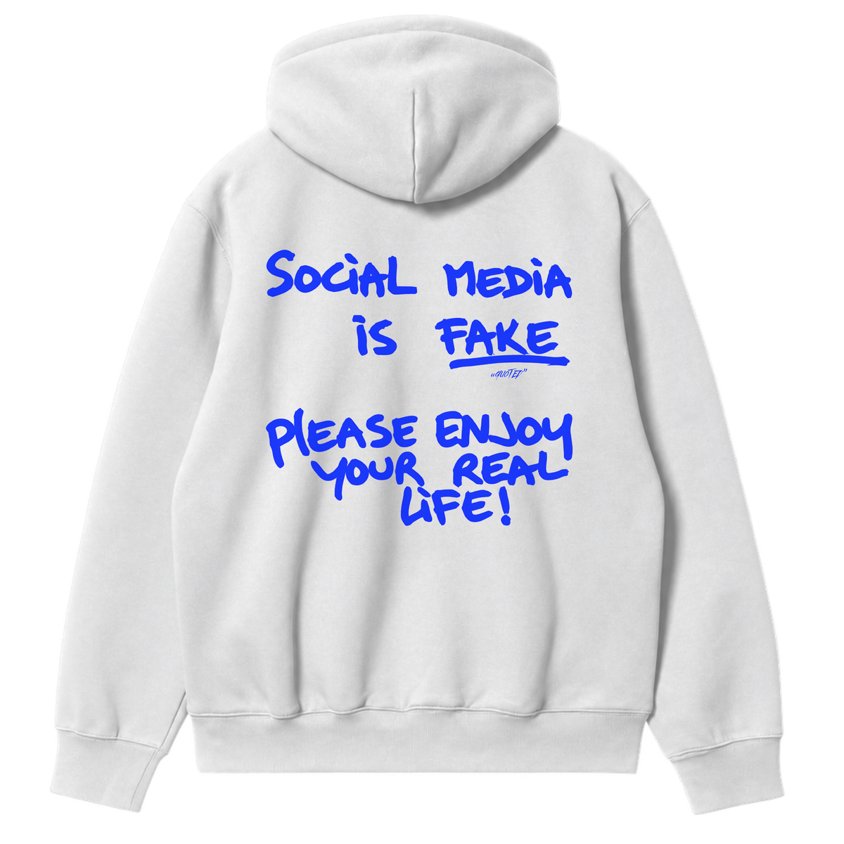 Social Media Is Fake Hoodie