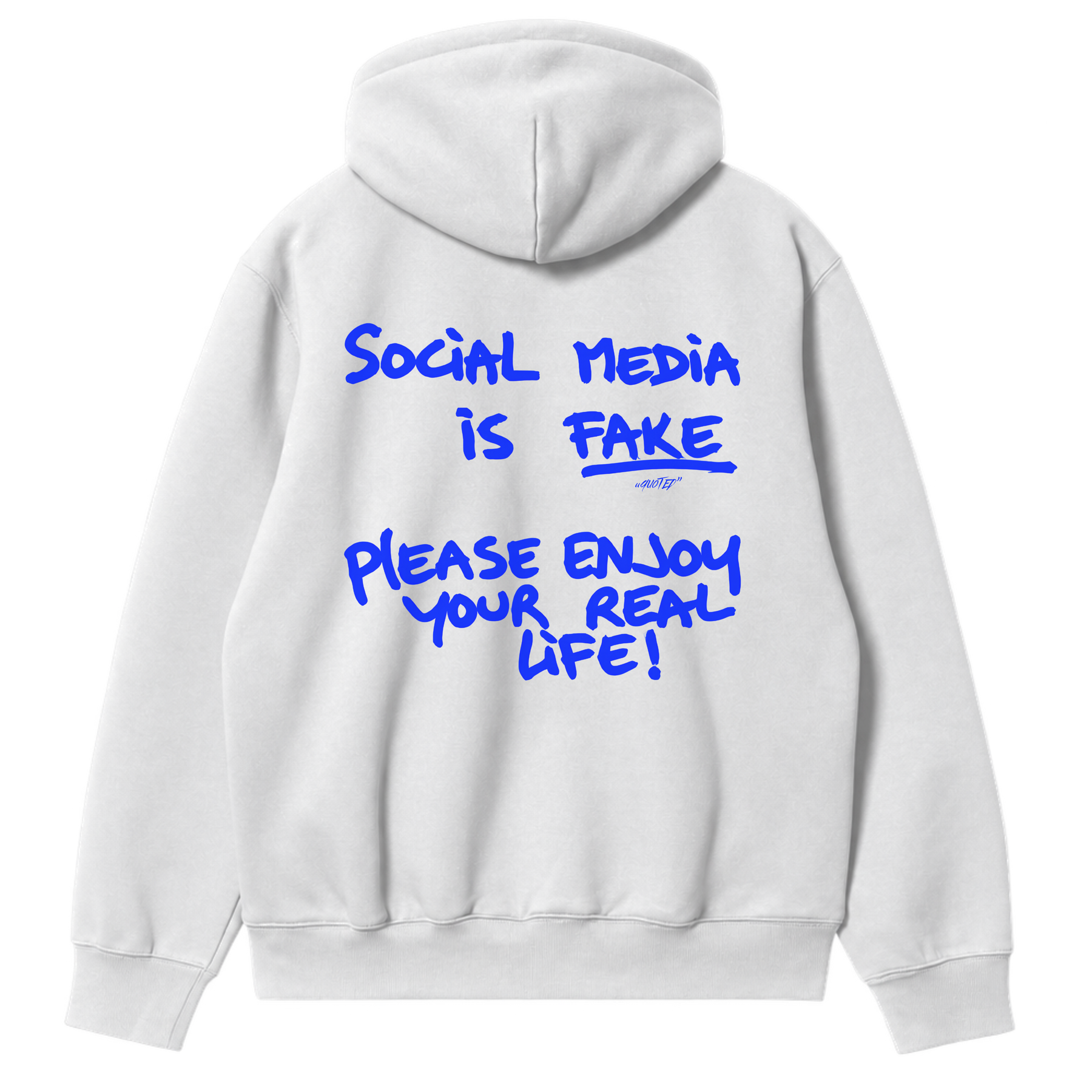 Social Media Is Fake Hoodie