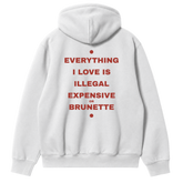 Everything I Love Brunette Hoodie