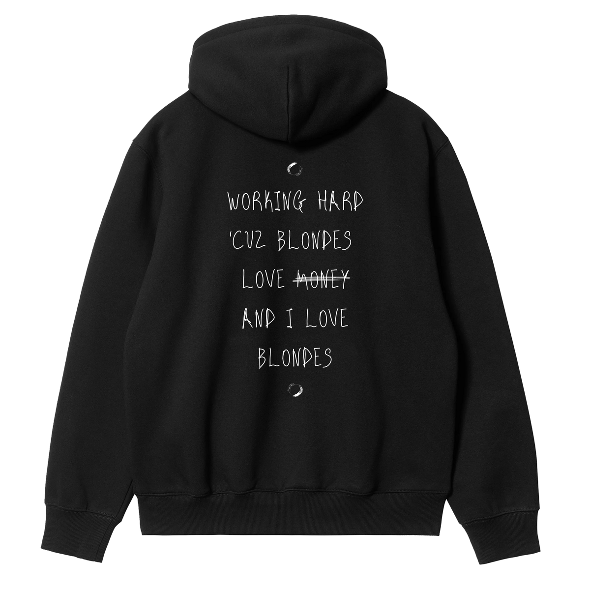 Working Hard Blonde Hoodie