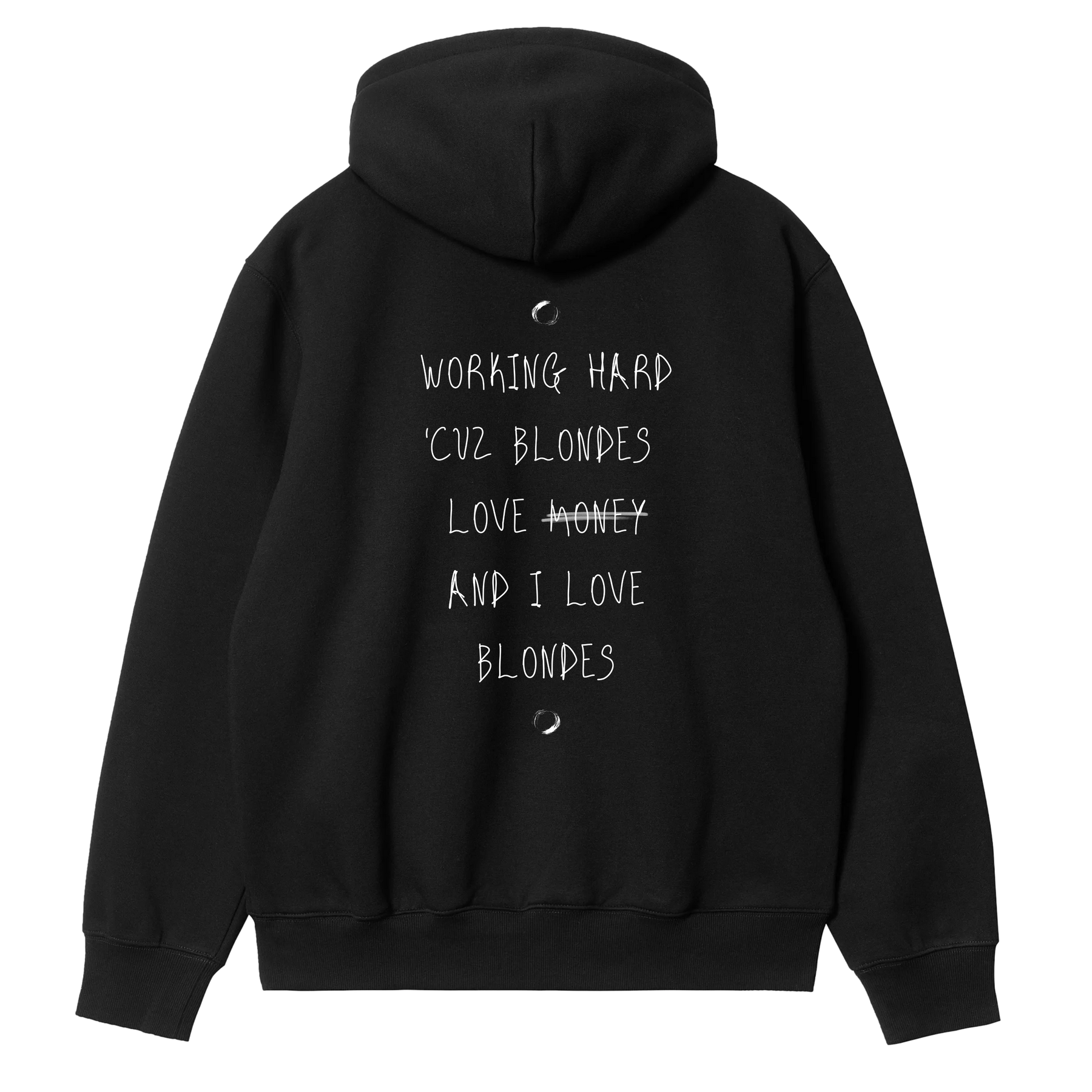 Working Hard Blonde Hoodie
