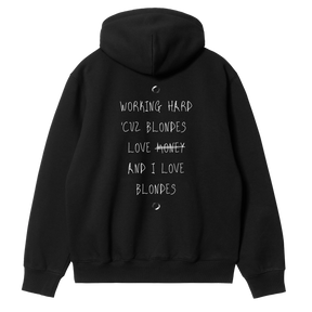 Working Hard Blonde Hoodie