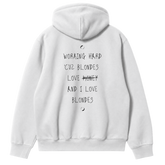 Working Hard Blonde Hoodie